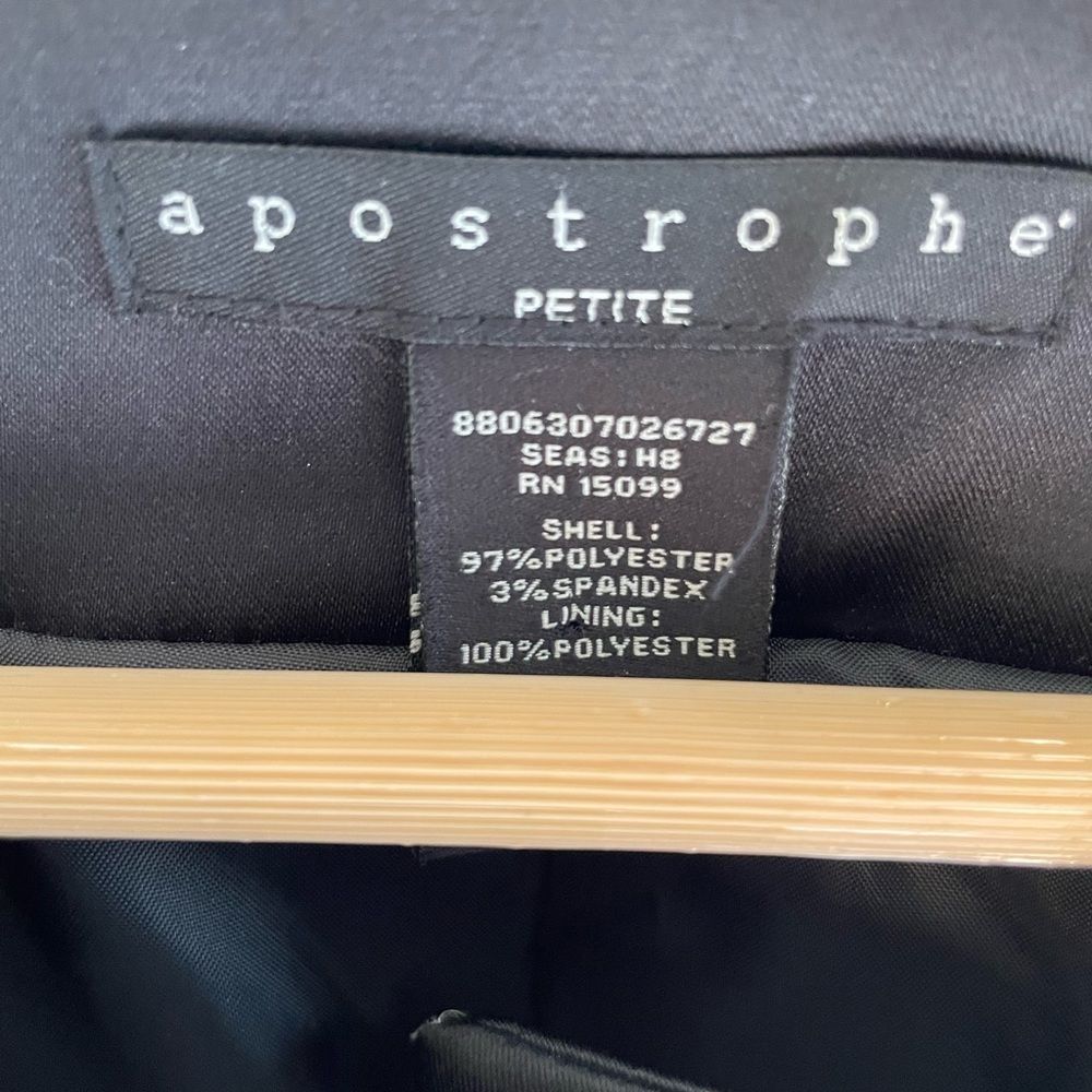 Apostrophe Petite Black Button Up Jacket - Picture 5 of 5